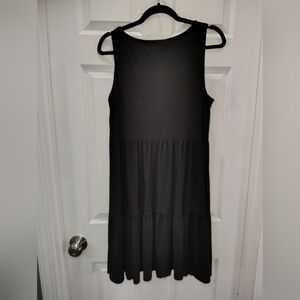 Nicole Miller Elegant Black Midi Dress